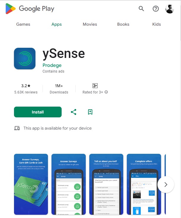 ysense android app